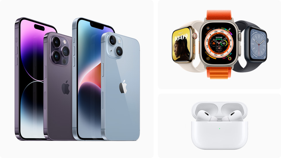 iPhone, Apple watch, AirPods