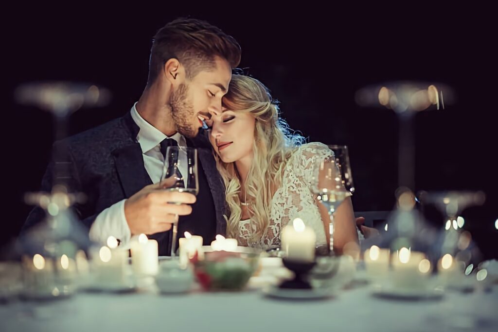 couple having a romantic date