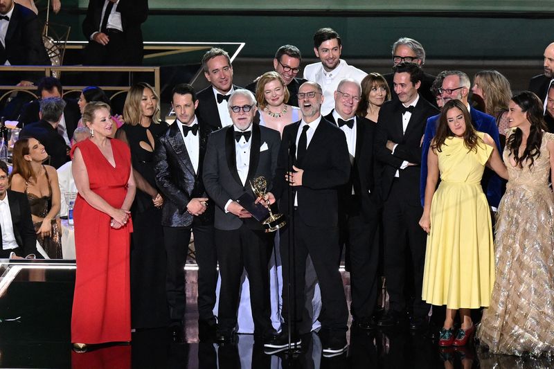 Cast and crew of “Succession”