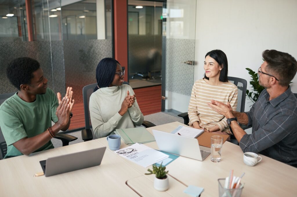 applauds for a lady who conquered low self esteem at work